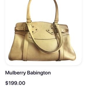 Mulberry Babington Tan Leather Bag